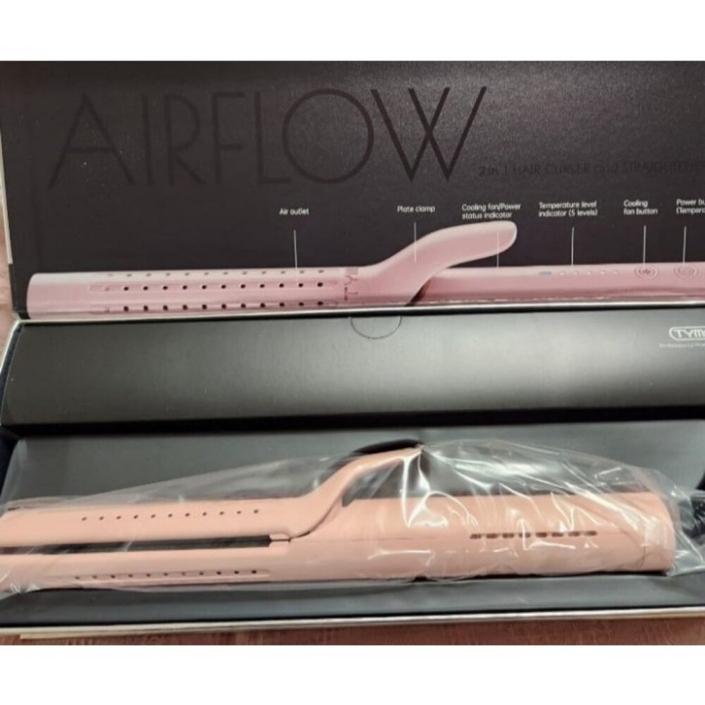 Airflow Styler Curling Iron - Ceramic Flat Iron Hair Straightener and Curler